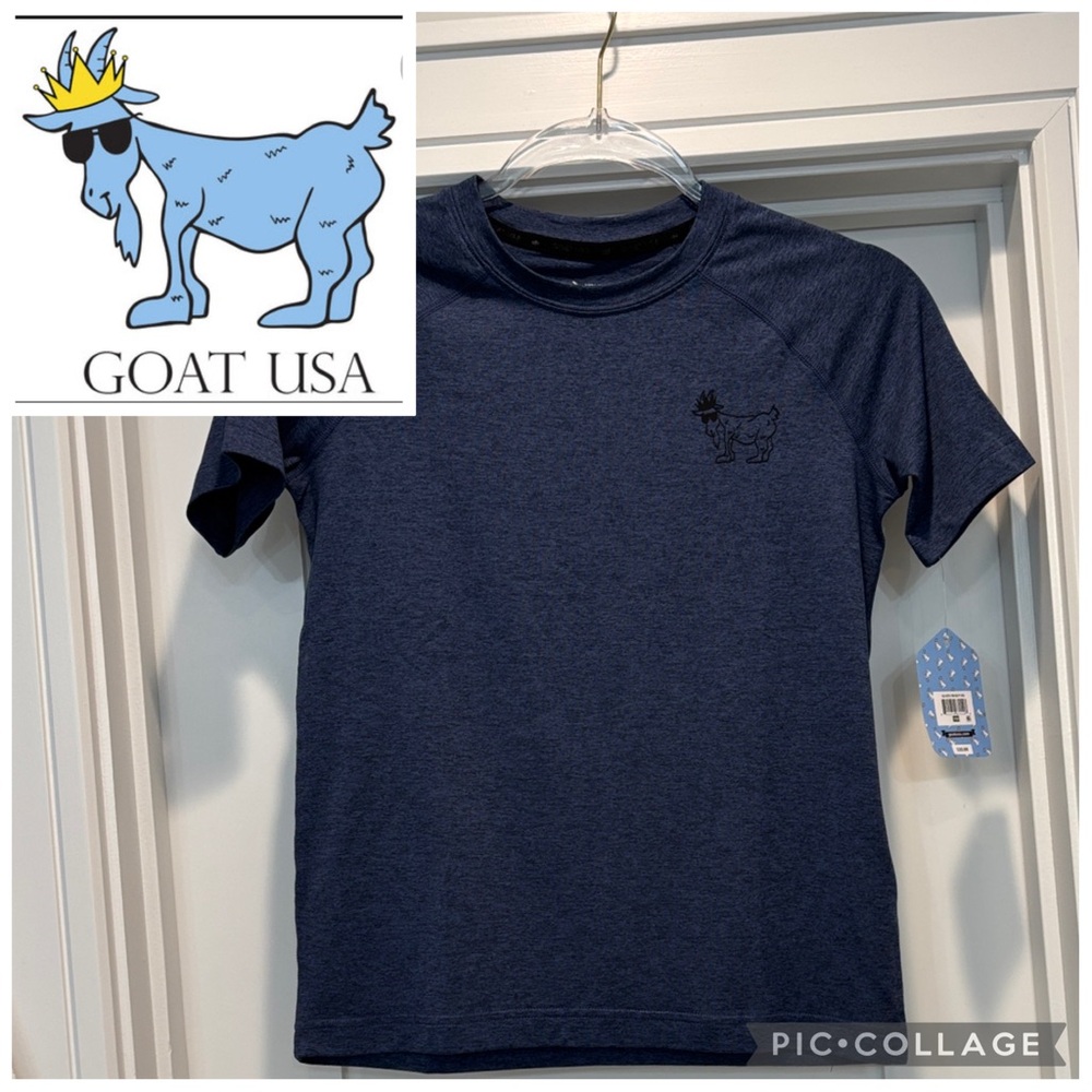 NWT GOAT USA Kid’s Athletic T-Shirt size YM. 
Shirt